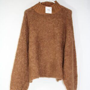 American Eagle Relaxed Pullover Sweater Women's Rust Brown Knit Top Oversize XXL